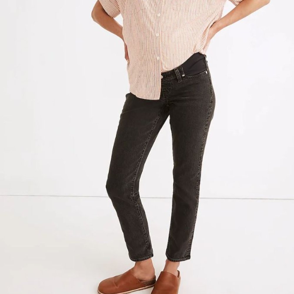Madewell Maternity Side-Panel Perfect Vintage Jeans in Lunar Wash Size 28